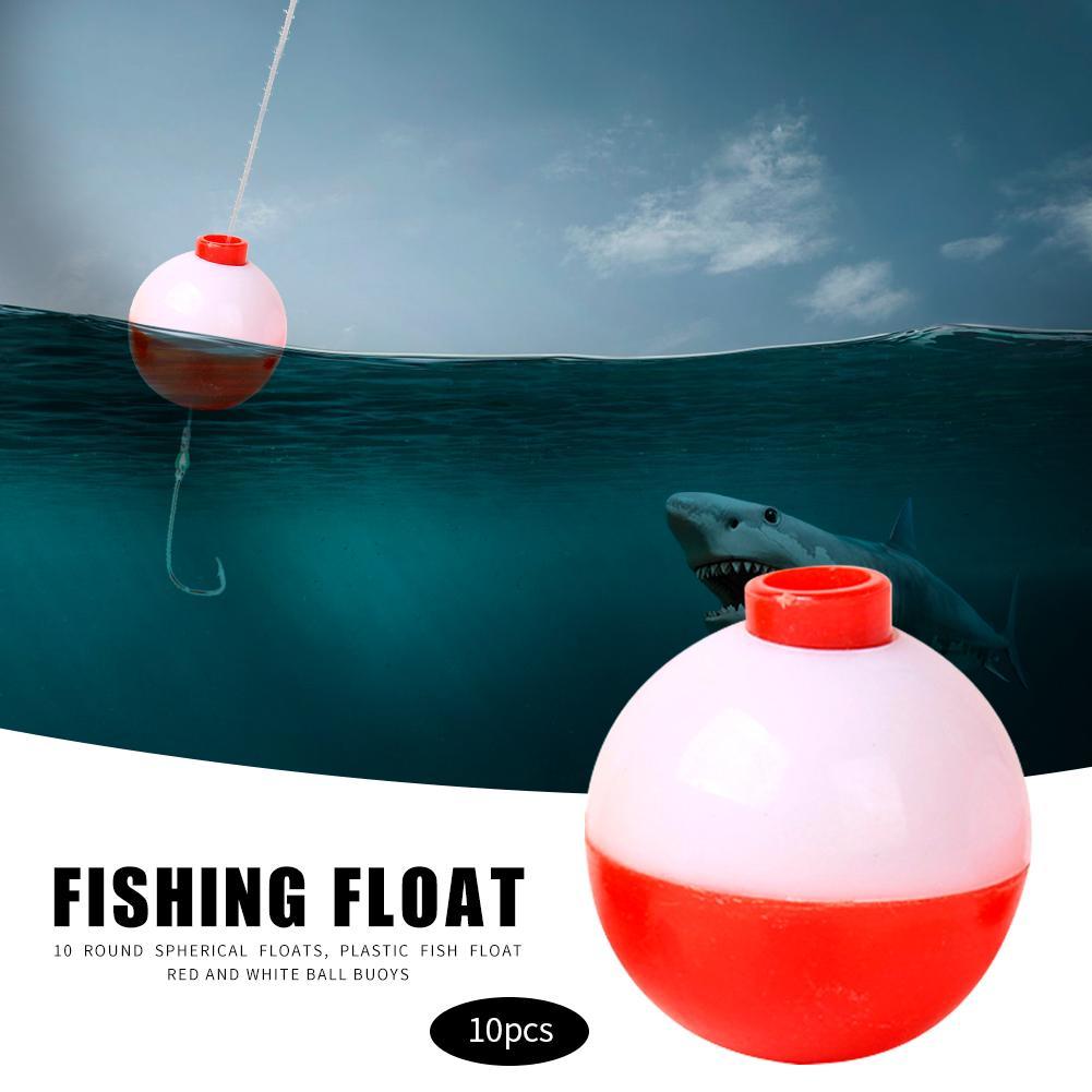 10 Pcs 25/38 MM Sea Fishing Water Ball Bubble Floats Round Buoy Tackle Fishing Float Balls Fishing Tackle Bobber for Fishing
