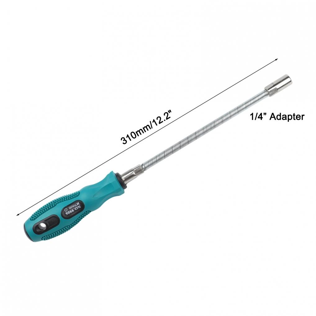 Flexible 14inch Socket Screwdriver with Comfort Grip Handle for Easy Use