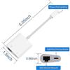 Lightning zu Ethernet Adapter, [kompatibel mit Apple Mfi-zertifiziert] 2-in-1 RJ45 Ethernet LAN Netzwerkadapter mit Ladeanschluss, Plug and Play, Unterstützung
