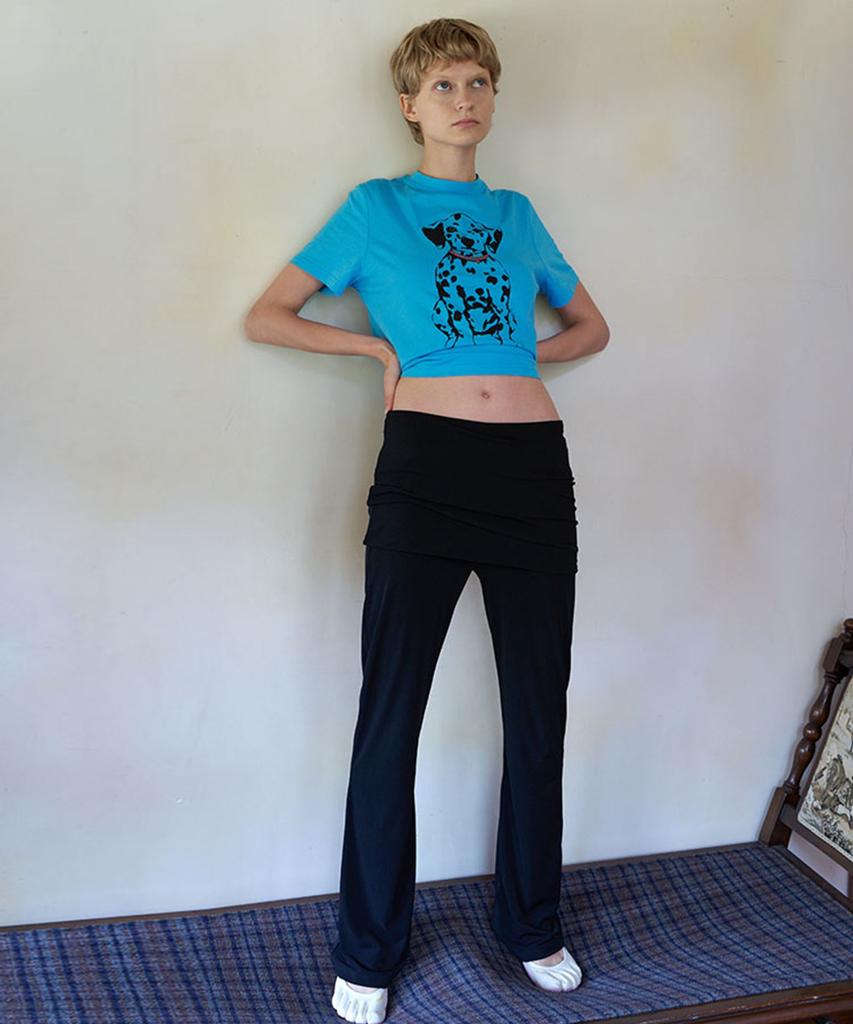 Eine Folded Bootcut Pants (Taupe Beige)