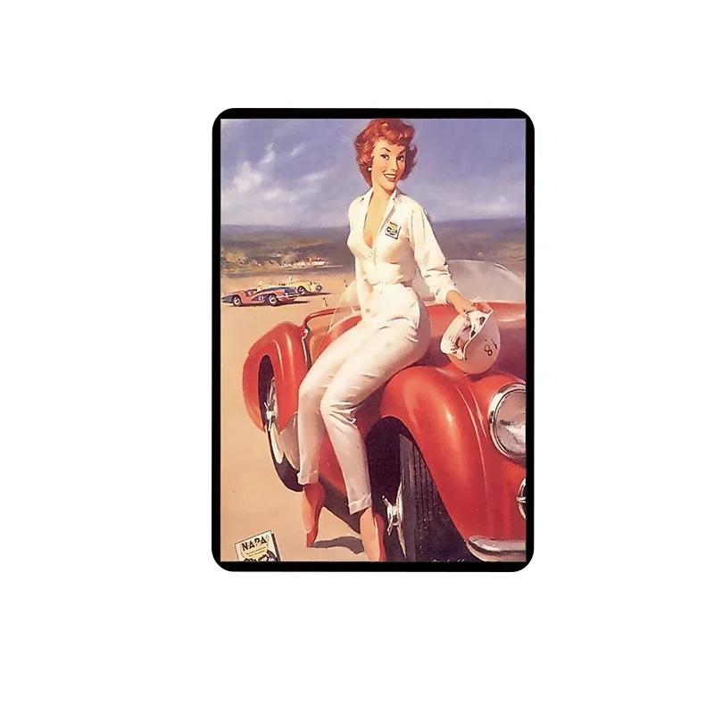 

8 *12 Винтажные сексуальные девушки металлические знаки ретро гараж арт декор настенные таблички постеры бар клуб паб индивидуальный декор дома 20x30cm
