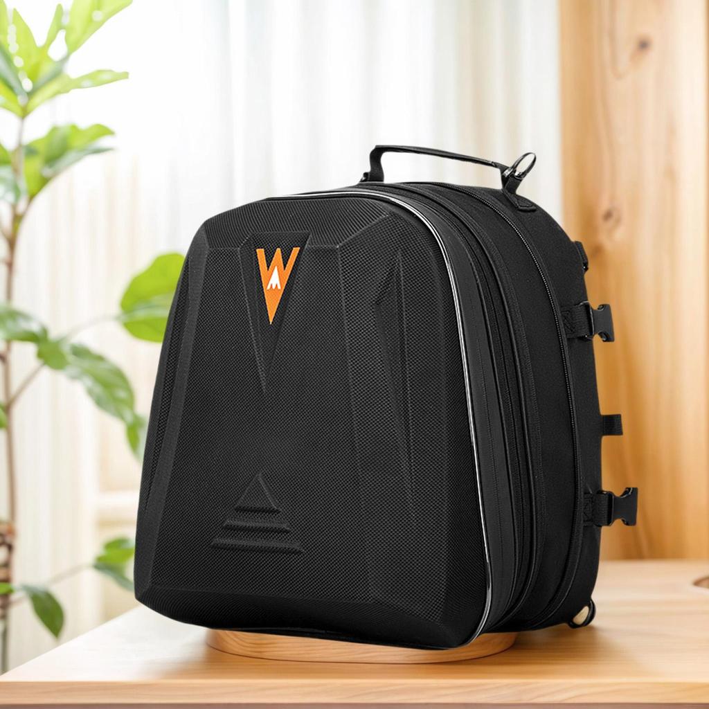 Motorcycle Bags For Back Seat 20L-28L Expandable Hard Shell Backpack Waterproof Motorcycle Gear Bag For Motorbike Scooter Dirt