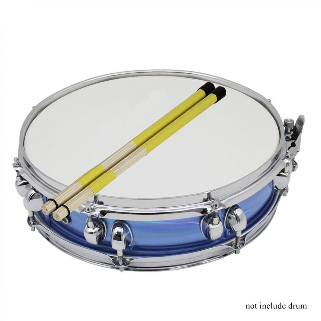 1 Paar Trommelbürsten mit Bambus-Gummigriff und Samtbeutel