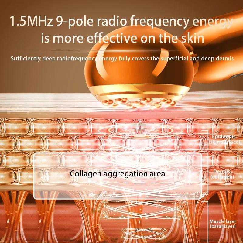 HF Hochfrequenz Gesichts Schönheitsgerät LED Photonen Schönheit Hautpflege Gesichtsmassagegerät Hautstraffung Straffung Anti-Falten