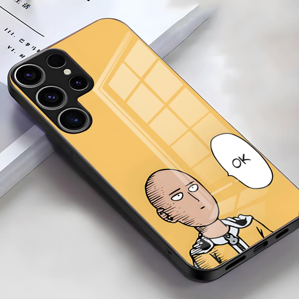 One-Punch Man Phone Case For Samsung S26 S25 Edge Ultra S23 S22 S21 S20 Ultra Plus S24 Fe A54 A53 A25 Glass Cover