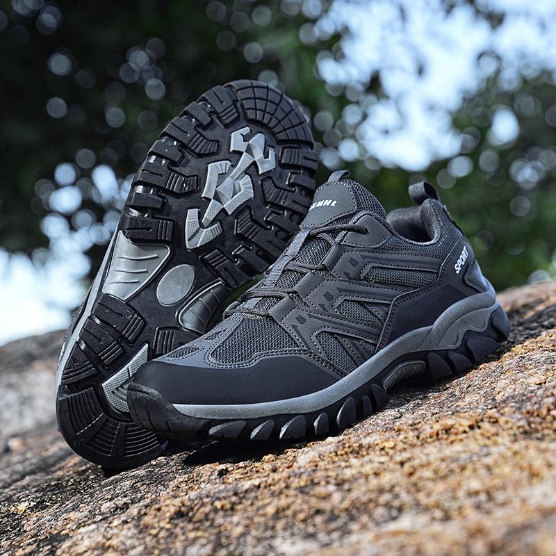 

Spring and summer new hiking shoes couple mesh outdoor shoes platform sports shoes men s camping casual shoes trendy shoes 45 армія зелений колір