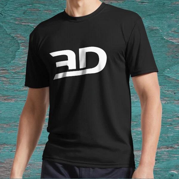 New 3D Minimal Logo - White Active Logo American T-Shirt Funny Size S to 5XL M