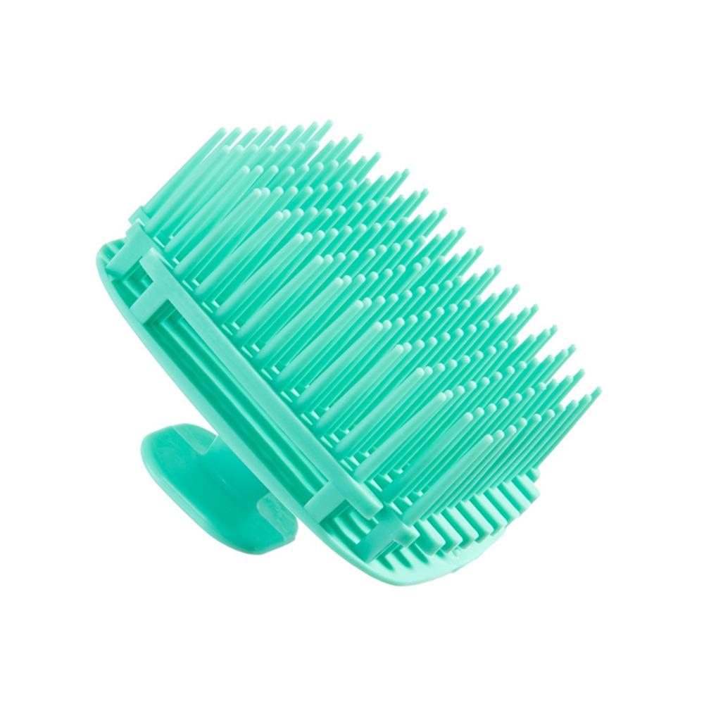 Comfortable Head Scalp Massage Comb Soft Body Massage Shower Brush Silicone Shampoo Brush  Unisex зелёный