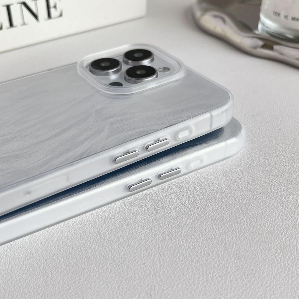 Advanced IMD Feather Yarn Water Ripple for IPhone15 Phone Case 16promax Color Painting Customized Protective Cover