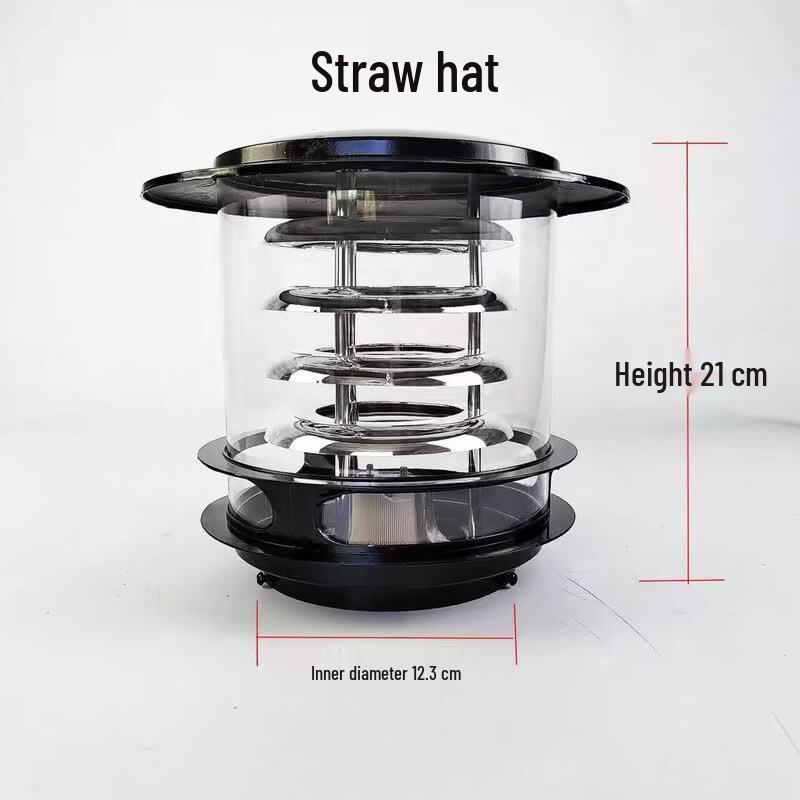 Outdoor Waterproof LED Lawn Lamp Head - Straw Hat Design