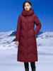 Genuine Women's Long Winter Down Jacket, 2024 New, Thick, 90% White Goose Down
