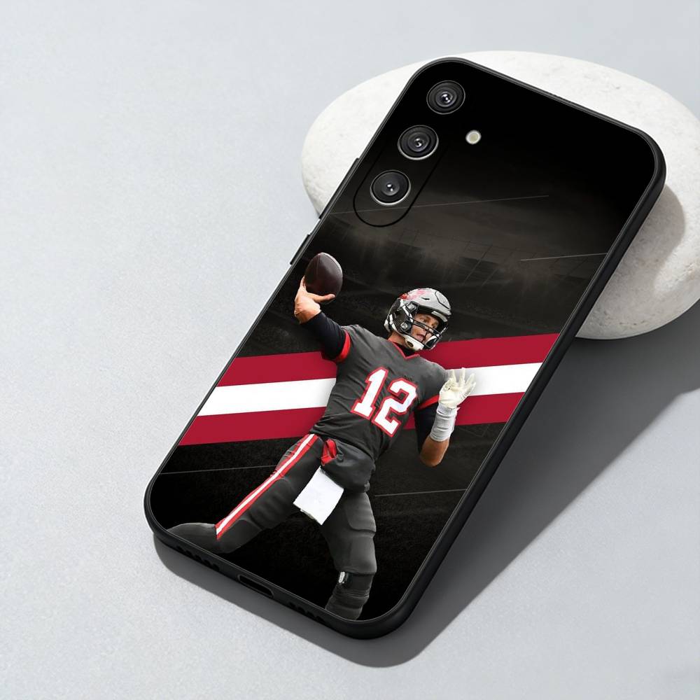 Baseball Player T-Tom B-Brady Phone Case For Samsung Galaxy A73,A72,A71,A70,A52,A51 Others Soft Black Cover