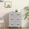 Vidaxl Cabinet, Concrete Grey, 69.5X34X90 Cm, Wood-Based Material
