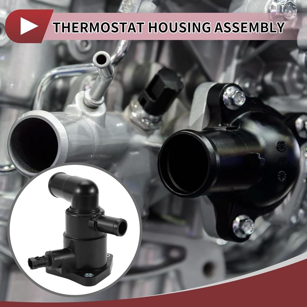 1 Pc Car Thermostat for SUZUKI SPLASH SWIFT/IV/MK/III for OPEL 4cyl 1.0L Inner Engine Coolant Thermostat Housing Assembly No.1767069L00 Black Plastic