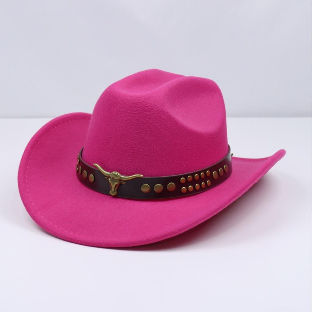 Popular cowhead jazz hat, vintage ethnic style wide-brimmed woolen hat, British gentleman's conical felt hat