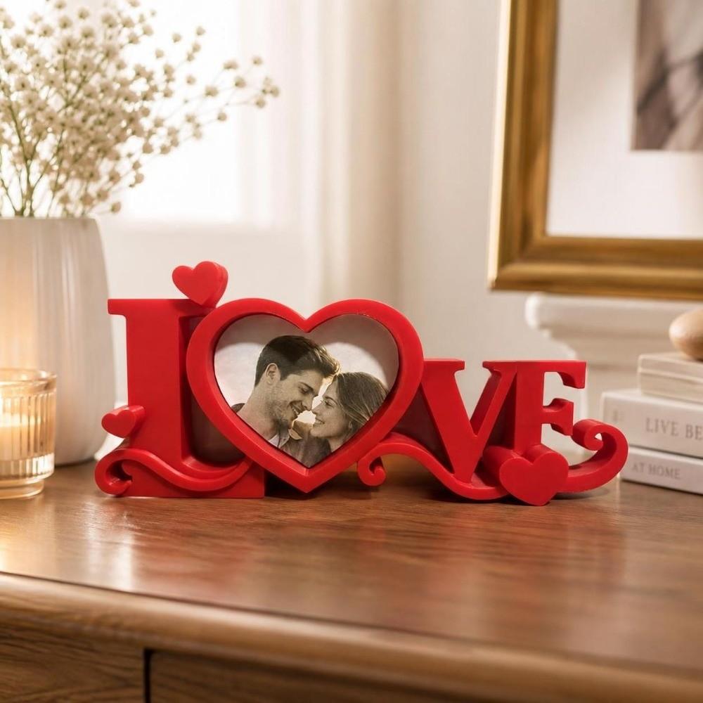 3D Printed Photo Holder Heart Shaped Desktop Photo Frame Photo Stand  Romantic Home Decoration