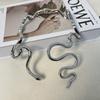 Tooxika Fashion Personality Irregular Twisted Snake Open Collar Unique Temperament Spring Necklace For Women