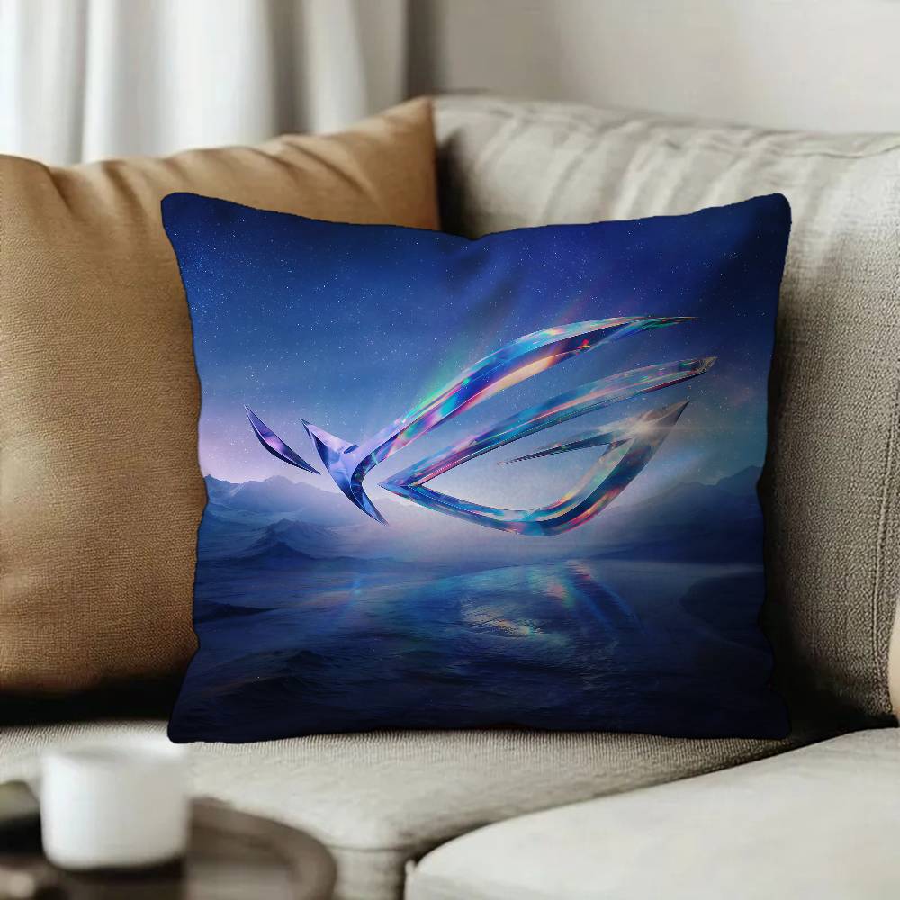 A-AsuS-S R-ROG LOGO Cushion Cover Car Throw Pillow Case For Sofa Car Christmas Gift 40x40cm 45x45cm