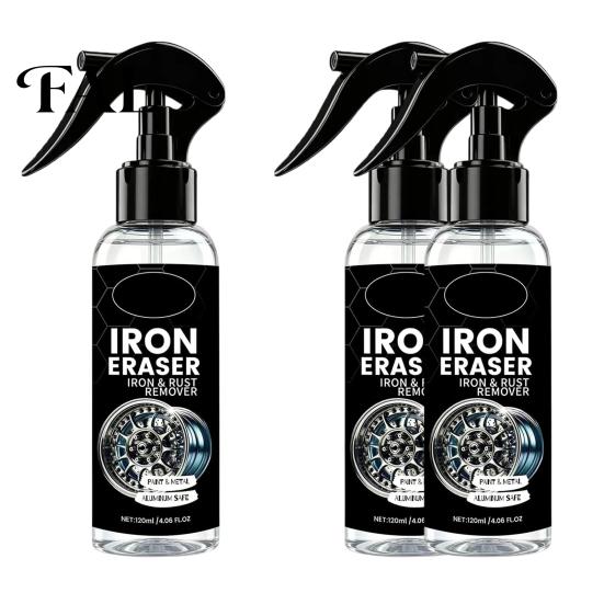 Iron Particle Remover Spray for Cars, Rust Wheels Brake Dust, Eraser 120ml Metal Cleaner Auto Paint, Fast Dissolve Stain Car Paint