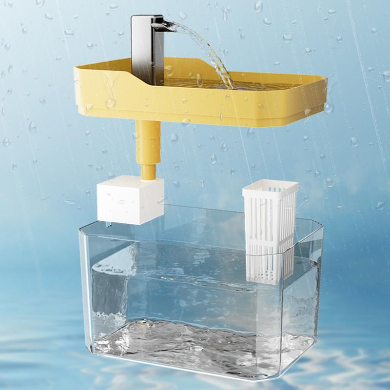Dozator de apă pentru pisici transparent de înaltă calitate, cu alimentare la priză, automat, cu cablu, bazin cu circulație a apei, dozator de apă pentru animale de companie