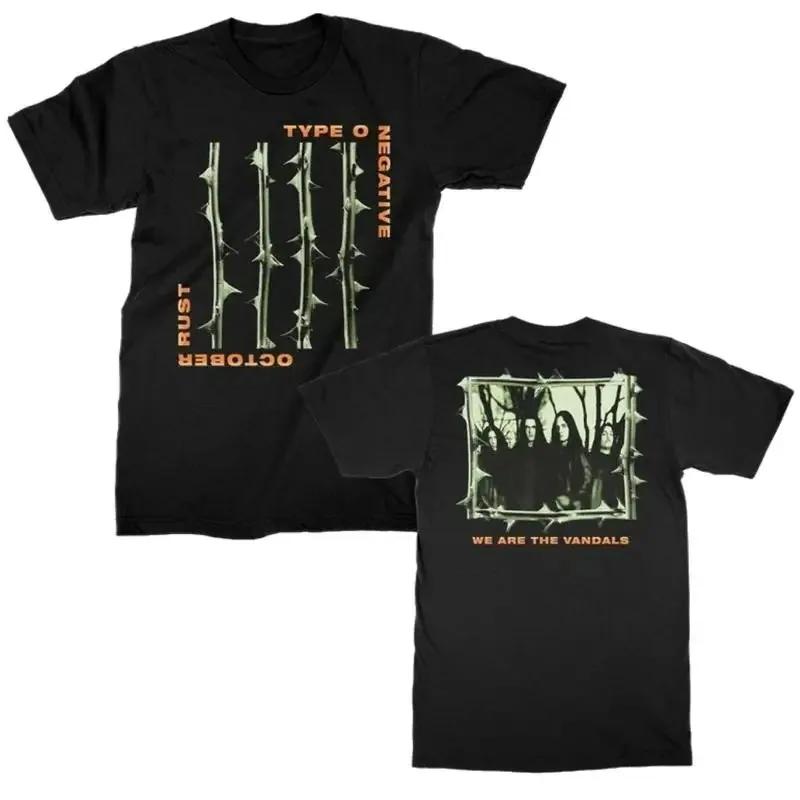 Type O Negative Heavy Metal Band Print TShirt YK Style Summer Short Sleeve Casual Retro Cotton Top for Unisex and Women