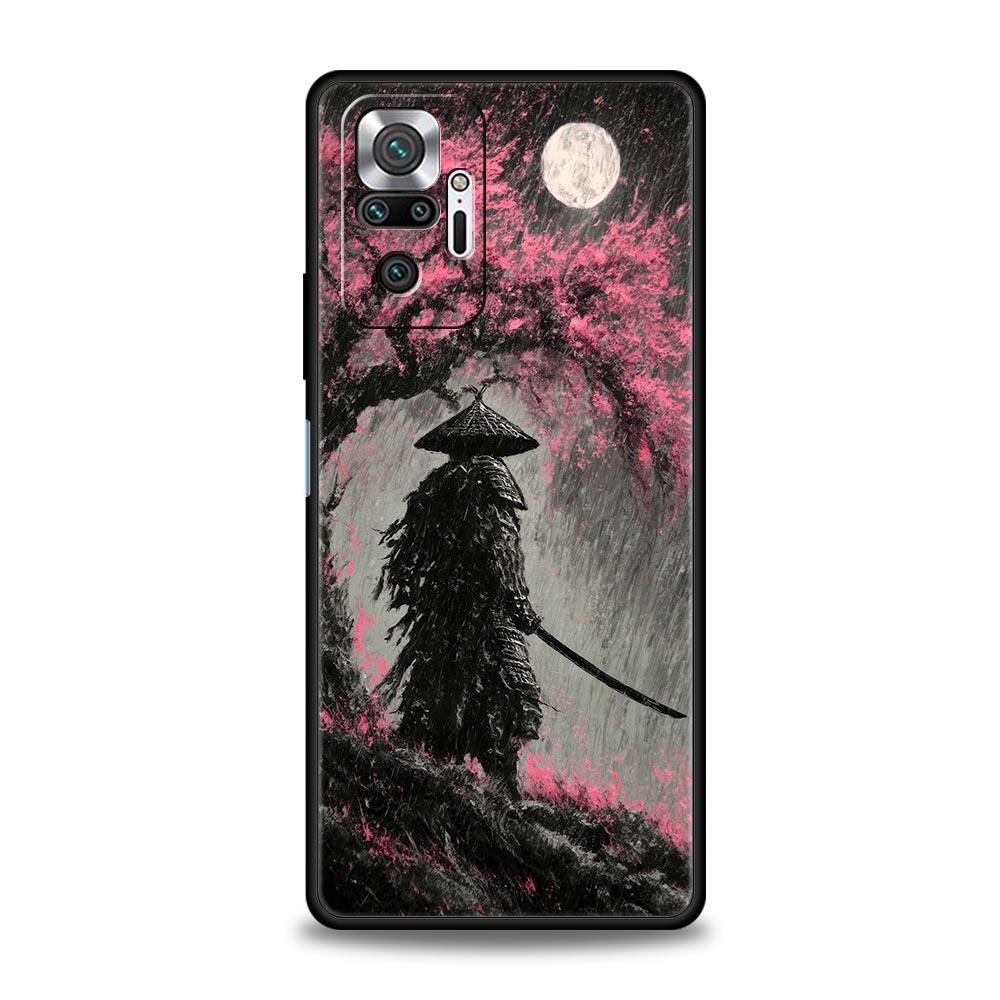 Japanese Bushido Samurai Phone Case For Xiaomi Redmi Note 15 14 13 12 5G 11 10 Pro Plus 4G 9S 14C 13C 12C 10C Soft TPU Cover