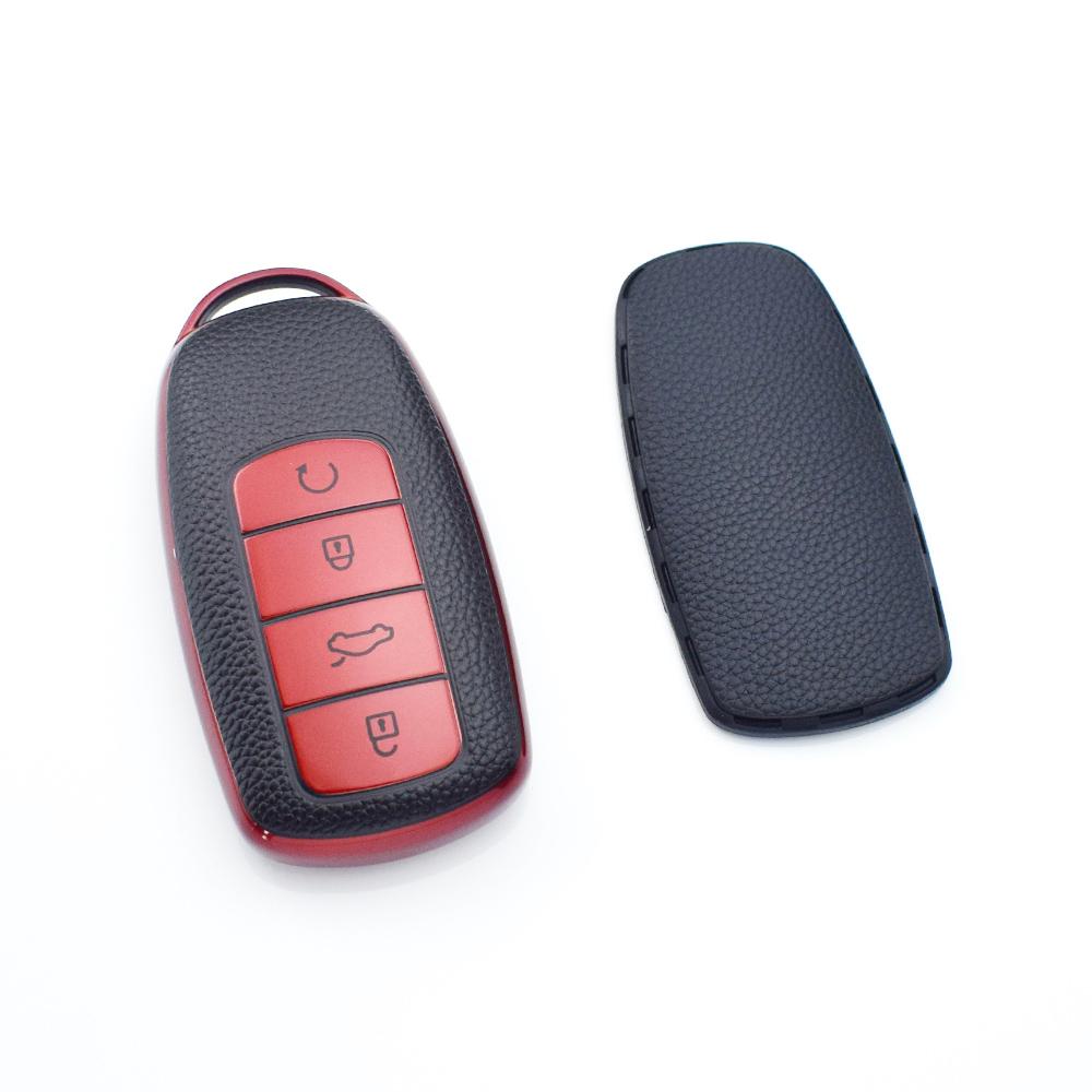 Leder TPU Auto Schale Fob Auto Fernbedienung Schlüssel Etui Abdeckung für Chery Tiggo 8plus Tiggo 8 New 5 Plus 7pro Max Omoda 5 C5 Zubehör
