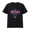 Bisexuelles Stolz T-Shirt Bi Lgbt Gay Monat Festival Flagge Mondmotte Mondphase Cottagecore Cottage Core Vintage Vielseitig