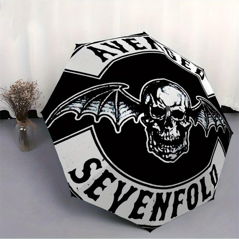 Avenged Sevenfold Ombrello Pieghevole Automatico Apri/Chiudi Carino, Portatile Compatto Regalo Perfetto per Compleanno, Natale0809194