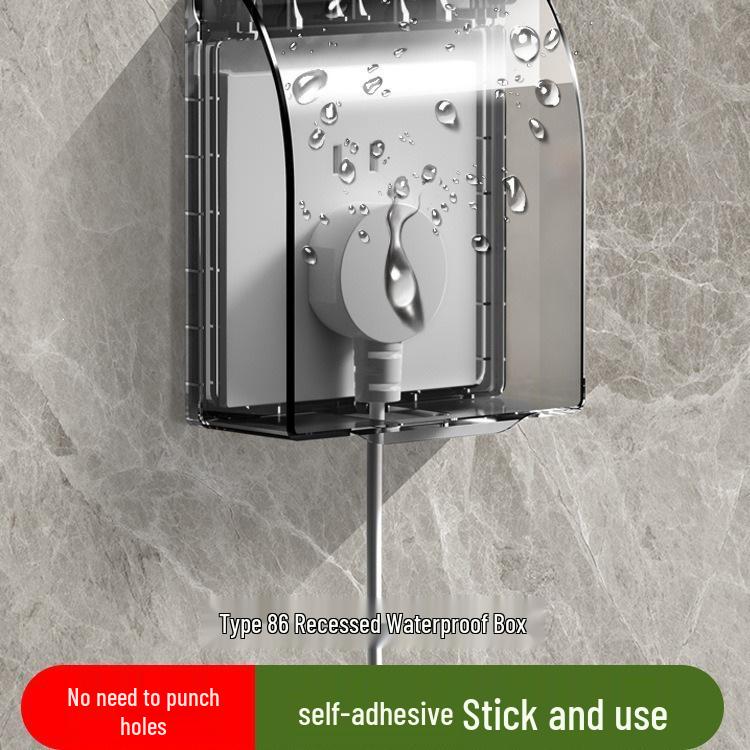 Waterproof Cover for Bull 86 Type Socket - Splash-proof Bathroom Adhesive Protector