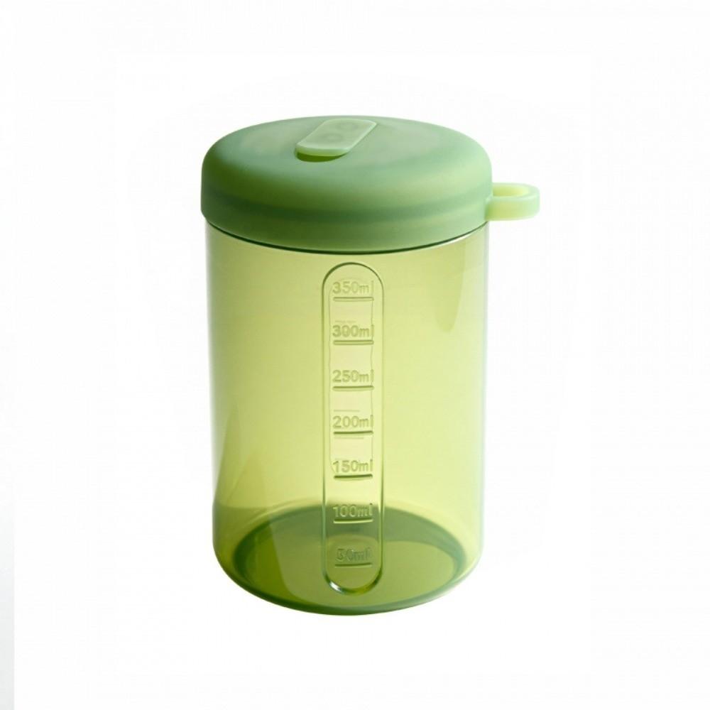 Airtight Seal Food Storage Cup Silicone Kitchen Storage Jar Food Storage Container  Kitchen Storage 350ML Green