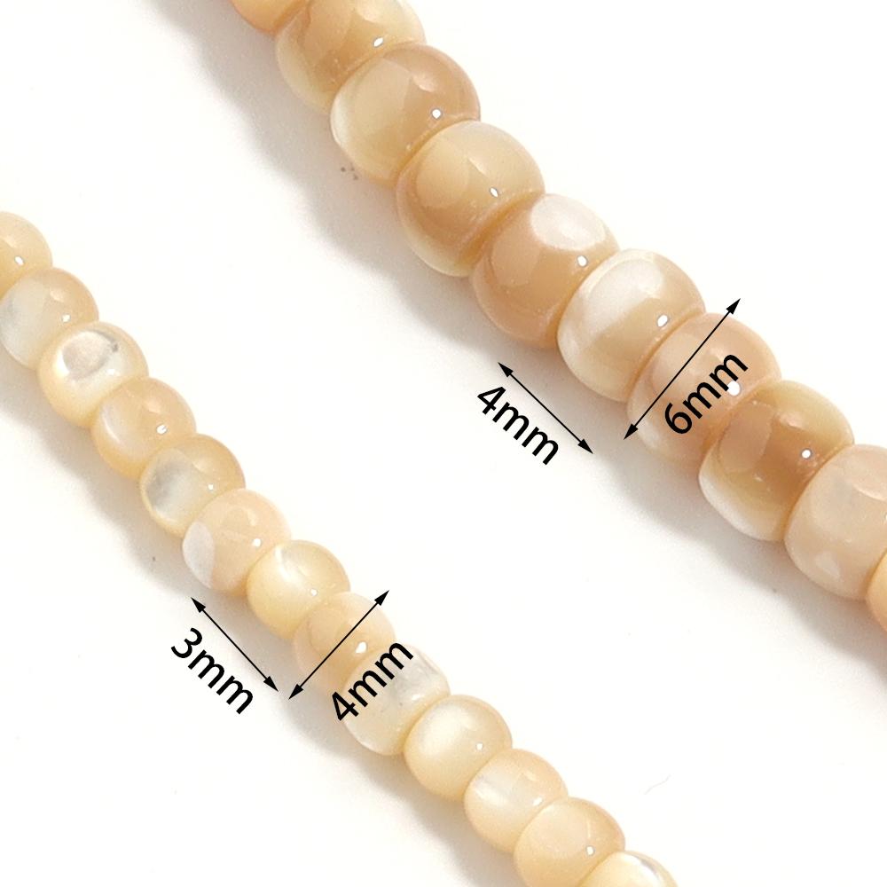 1 Strand Nature Shell Beads Top Shell Beads Round Loose Beads For DIY Charm Bracelet Necklace Jewelry Making Accessories