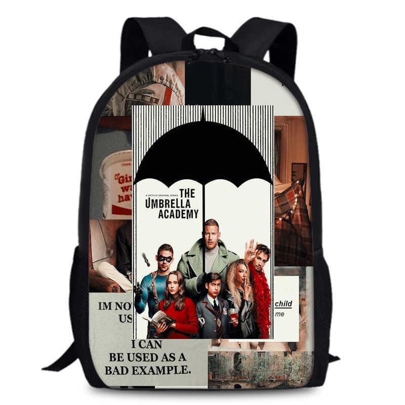 Umbrella Academy Backpack For Elementary School Stylish Durable And Breathable Oxford Cloth Design