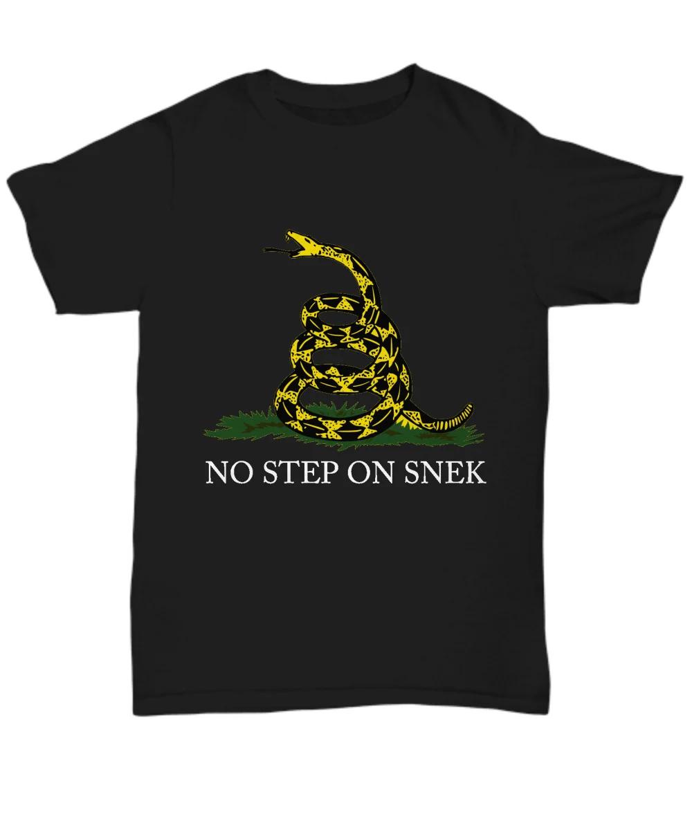 No Step On Snek Mens Short Sleeve 100 Cotton Casual Tshirts Loose Top Size S3XL S