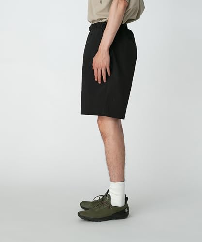 Snow Peak Nylon Tussah 2-Way Shorts, Size M, Black, PA-25SU007, for Festivals, Camping, and Outdoor Activities
