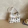 New Floral Embroidery Shoulder Bag Large Capacity Fashion  Crossbody Handbag for Women Casual Versatile Commuting Bag