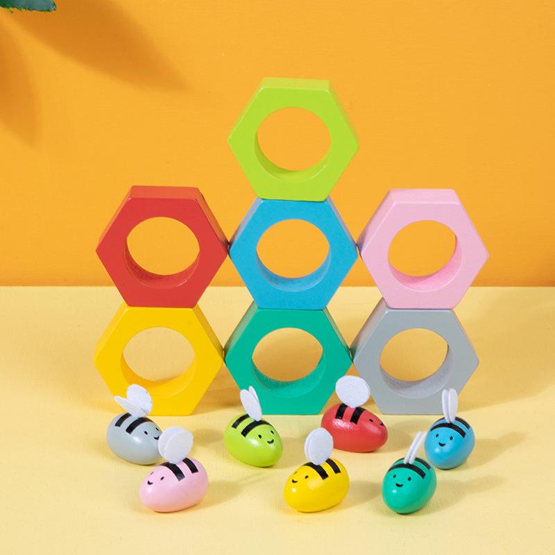 Montessori Bee Bead Toys - Hand-Eye Coordination & Brain Development Aid
