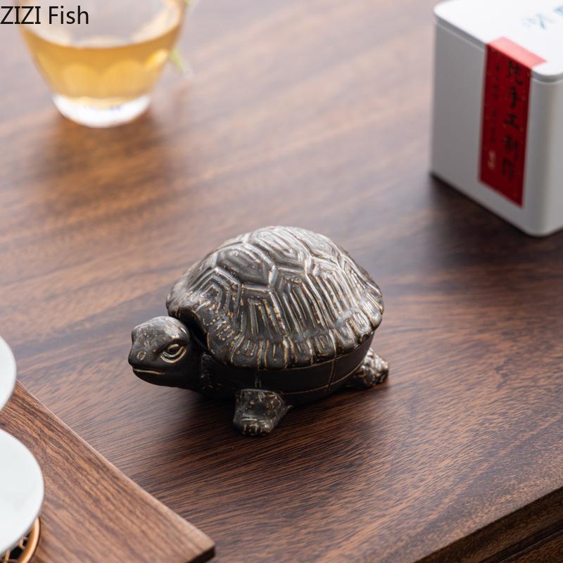 Creative Turtle Ashtray Ceramic Ash Tray Office Table Desktop Standby Smoking Accessories for Weed Ashtrays Gift for Boyfriend