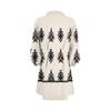 Women's Loose-fitting V-neck Long-sleeved Dress Print Work Shirt Dress