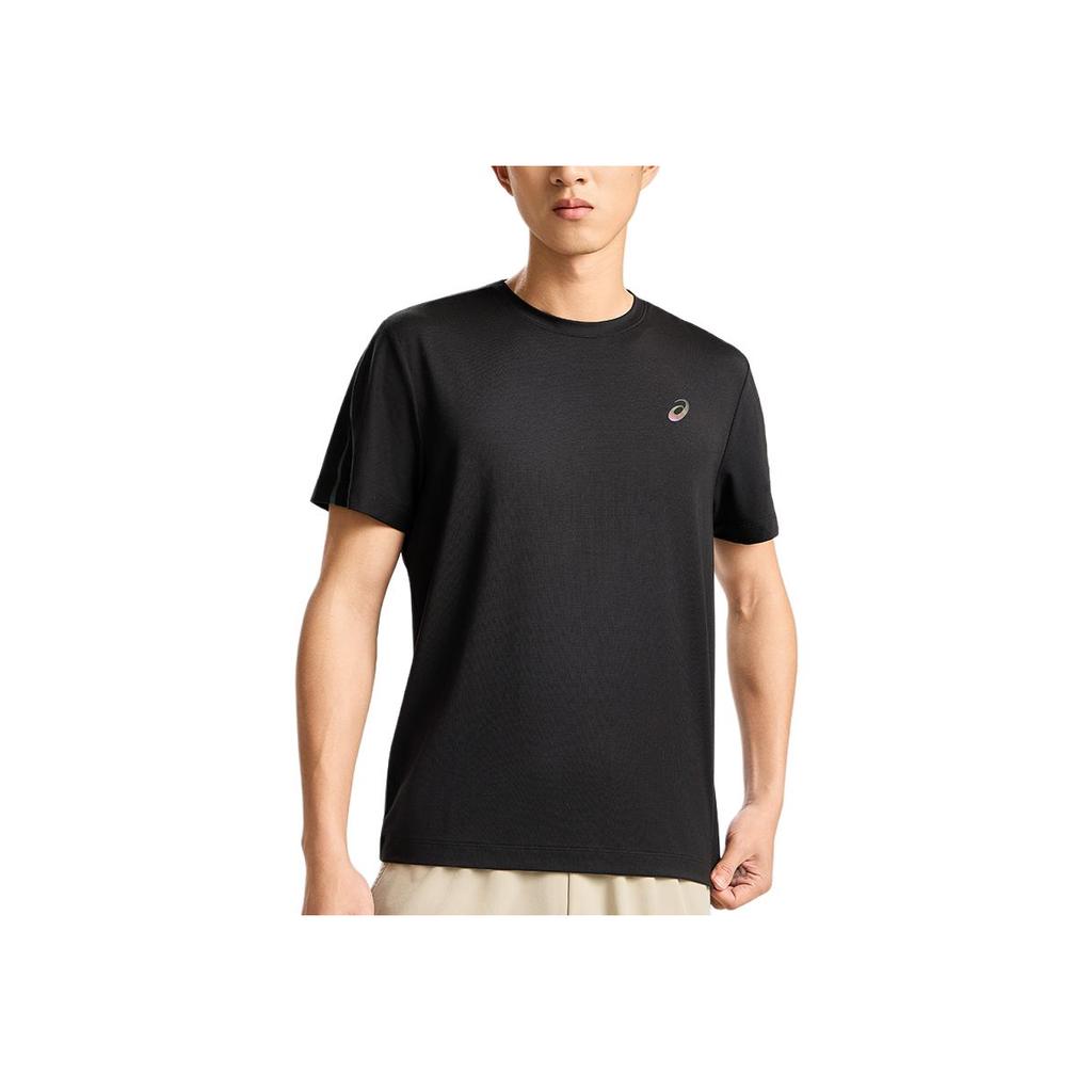 Asics Crew Neck Pullover Moisture-Wicking Short Sleeve T-Shirt Men Tops Black 2011D069-001