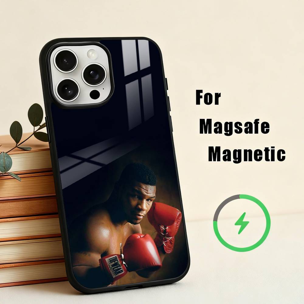 The King of B-Boxing Mike Tyson-N Phone Case For iPhone17,16,15,14,13,12,11 Plus,Pro Max Magnetic For Magsafe Wireless Charging