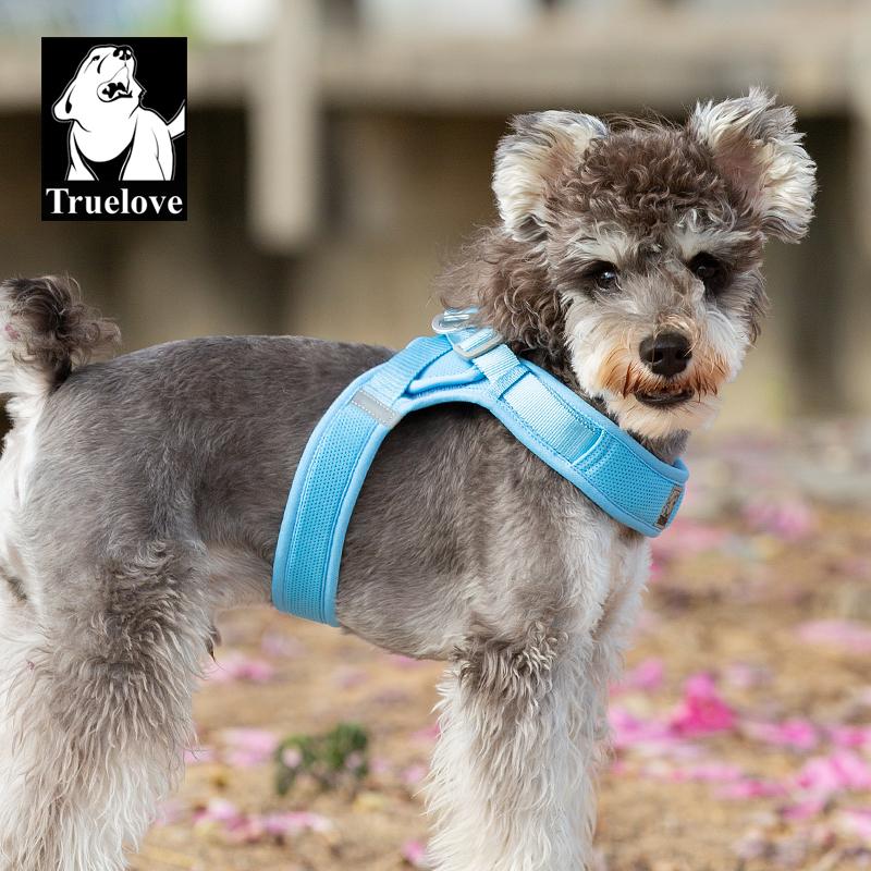 

Truelove Easy to Take-on Dog Harness Soft Material Fashion Design Adjustable Reflective Pet Har XXS небесно-голубой