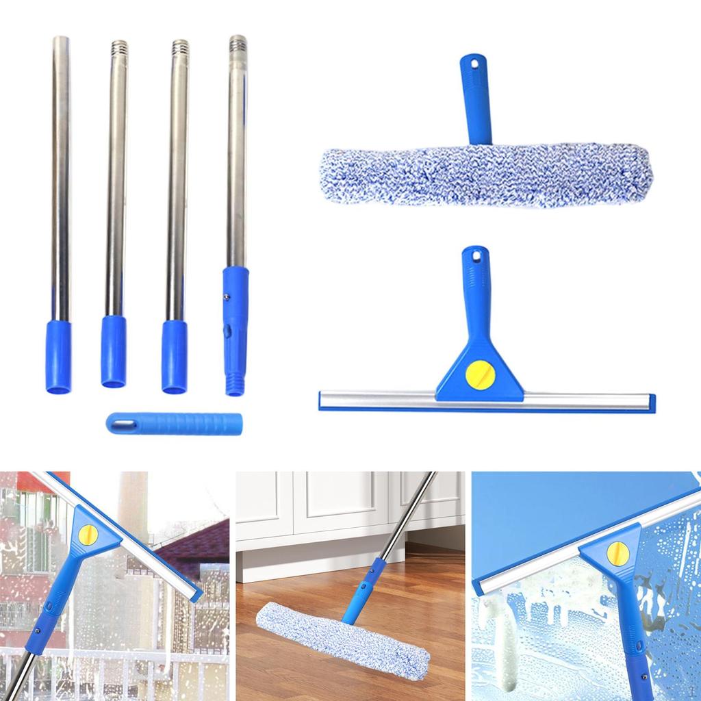 Window Cleaner Tool 2 In 1 Washing Kit Cleaning for Home High Glass Floor
