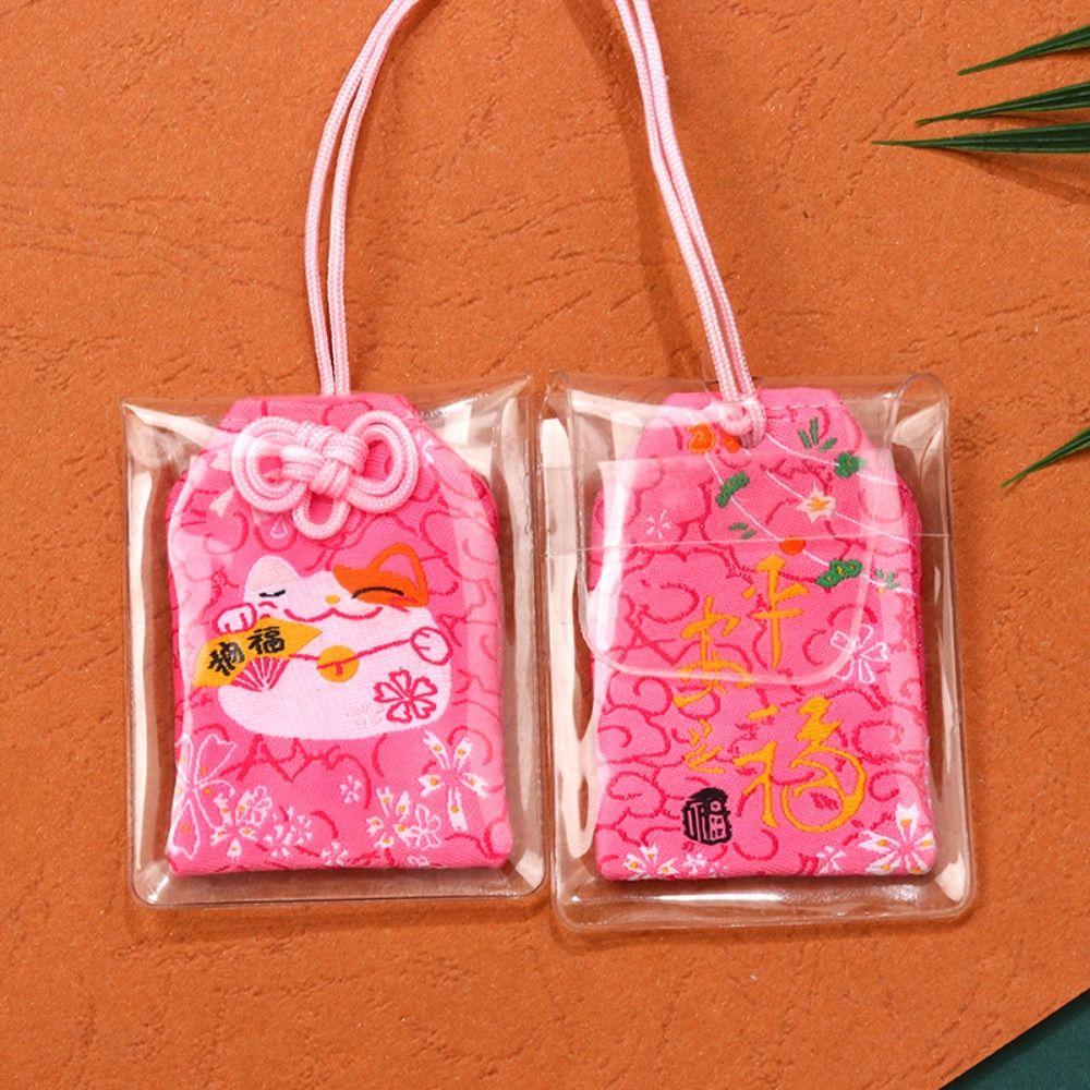 Mini Lucky Charm Pray Fortune Beauty Health Safety Wealth Bag Amulet Japanese Prayer Omamori