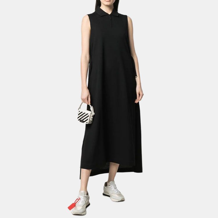 Y-3 SS21 Polo Neck Sleeveless Dress Women Dresses Black GV4354