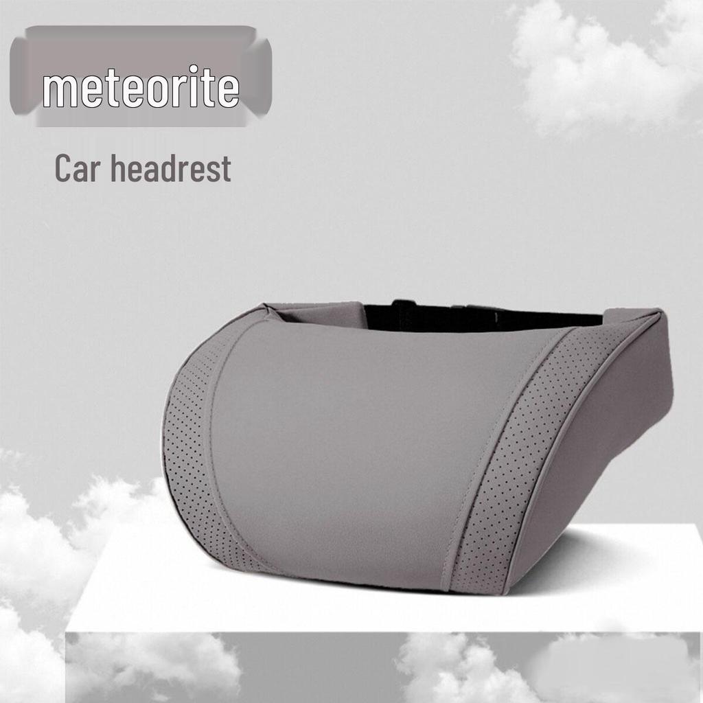 Luxury Leather Velvet Car Neck Pillow & Lumbar Support - Ideal for Drivers