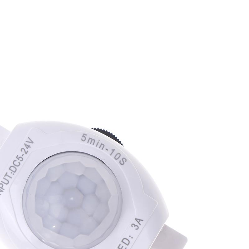 Motion Sensor Switch Dc 5V-24V 3A Activated Timer Automatic Movement Detector On Off Led Strip Light Pir Motion Sensor Switch