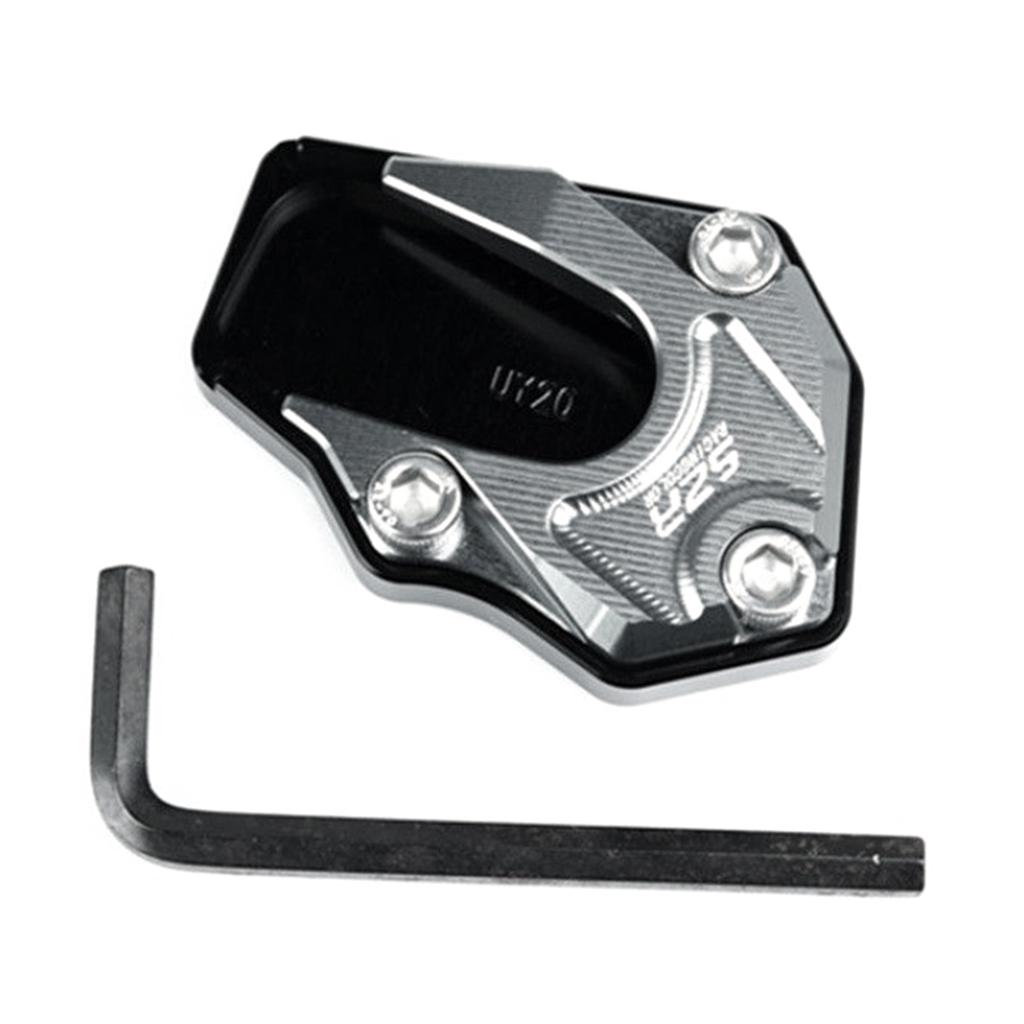 Metal Motorcycle Kickstand Extension Pad Alloy Motorcycle Foot Braces Pads Non-Slip Scooter Modified Tool For UU/UY/UE125 Motorb