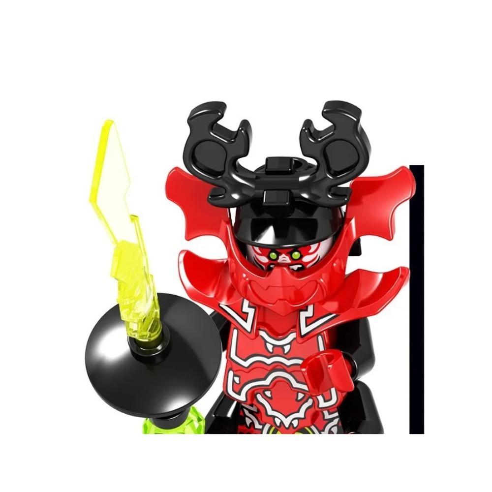 8cm Ninja Set Building Blocks Woodfire Dragons Forbidden Five Mini Action Figure Toys