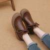 2026 Spring Autumn Genuine Leather Shoes Women Ankle Boots Soft Brand Mother Shoes Casual Boots Plus Size 41